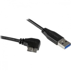 Startech Slim Micro Usb 3.0 Cable - M/ M - Right-angle Micro-usb - 0.5m (20in) Usb3au50cmrs