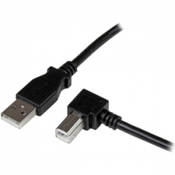 Startech 1m Usb 2.0 A To Right Angle B Cable Cord - 1 M Usb Printer Cable - Right Angle Usb B Cable USBAB1MR