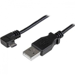Startech Micro-usb Charge-and-sync Cable M/m - Right-angle Micro-usb - 30/24 Awg - 1 M (3 Ft.)