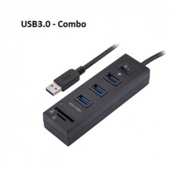 Ezcool Usb3.0 Hub 3 Port With Switch + Card Reader Usbinthub3pswu3cr