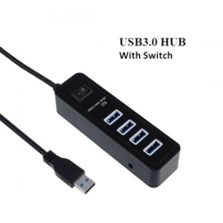 Ezcool Usb3.0 Hub 4 Port With Switch Usbinthub4pswu3