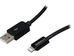 Startech 3m (10ft) Long Black Apple 8-pin Lightning Connector To Usb Cable For Iphone / Ipod /