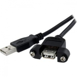 Startech 1 Ft / 30cmpanel Mount Usb Cable A To A - F/m Usbpnlafam1