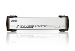Aten Video Splitter 2 Port Dvi Video Splitter W/ Audio, 1920x1200@60Hz, Cascadable To 3 Levels (Up To 8 Outputs) VS162-AT-U