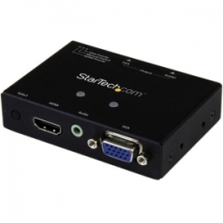 Startech X1 Vga+hdmi To Vga Converter Switch With Priority Switching Multi Format Vga And Hdmi To