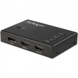 Startech 4-Port HDMI Video Switch - 3x HDMI and 1x DisplayPort - 4K 60Hz (VS421HDDP)