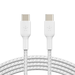 Belkin 1M Usb-C To Usb-C Charge/Sync Cable Braided Boost Charge White (Cab004Bt1Mwh)