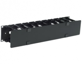 Apc Horizontal Cable Manager 2u X 4in Deep Single-sided With Cover Ar8600a