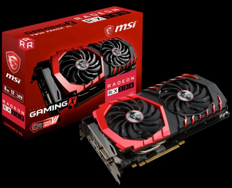 MSI RADEON RX 580 DIRECTX 12 RX 580 GAMING X 8G 8GB 256-BIT GDDR5 PCI ...