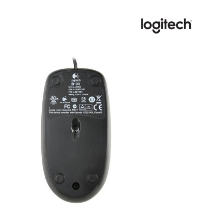Logitech Mouse: B100 Optical Usb - Black M-u0026 910-001439