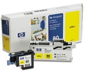 Hp No 80 Printhead \u0026 Cleaner Yewllow C4823a