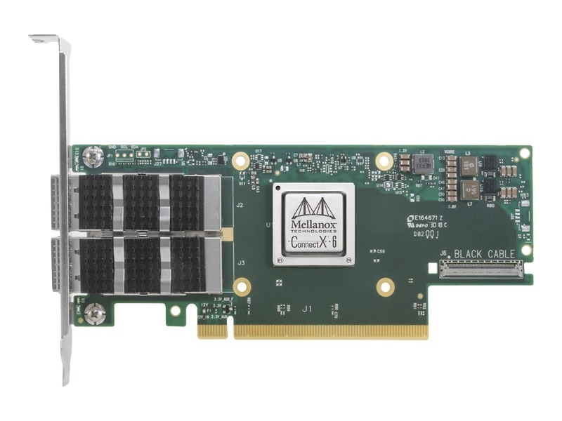 Nvidia CONNECTX-6 VPI ADAPTER CARD, HDR IB 100GBE, DUAL-PORT QSFP56 ...