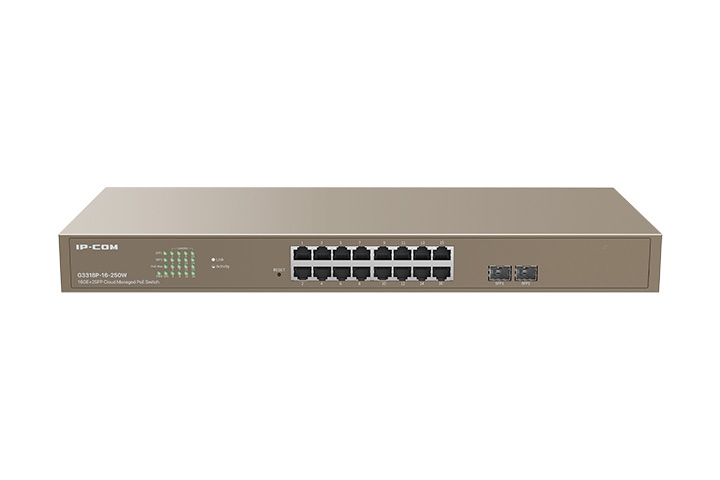 G3318P-16-250W 16GE+2SFP Cloud Managed PoE Switch-IP-COM-World Wide Wireless