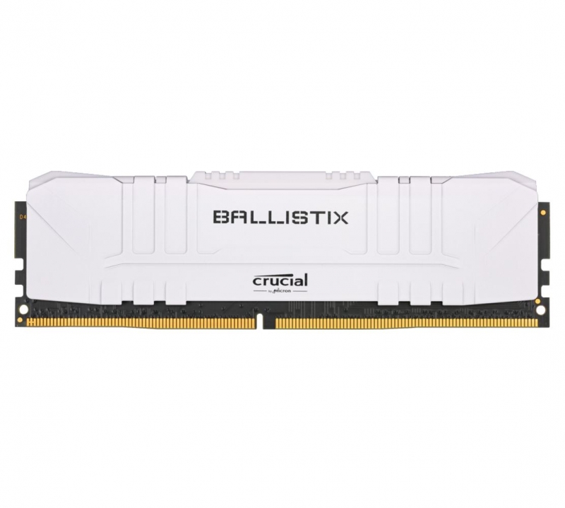 Crucial Ballistix 16GB DDR4 UDIMM 2666Mhz CL16 White Heat Spreader Desktop Gaming Memory BL16G26C16U4W