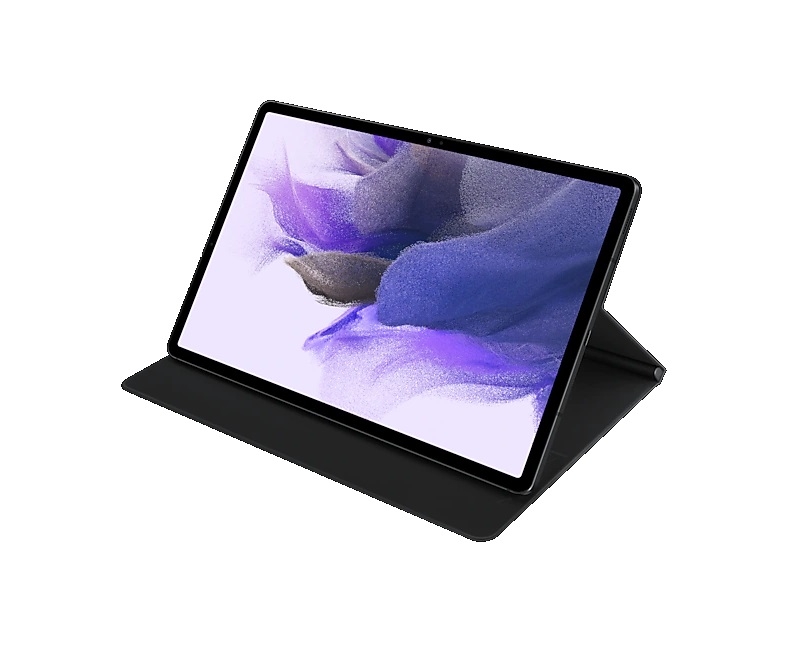 Samsung Galaxy Tab S7+ S7 FE in) Book Cover Black (EF