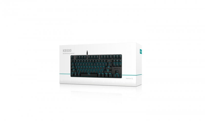 Deepcool KB500 TKL Mechanical Gaming Keyboard, Compact, Red Switches ...