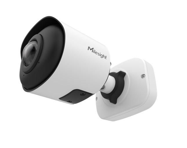 MileSight 8MP 180 Panoramic Mini Bullet Camera, Fixed Lens, 15m IR Distance, PoE, IP67, IK10 MS