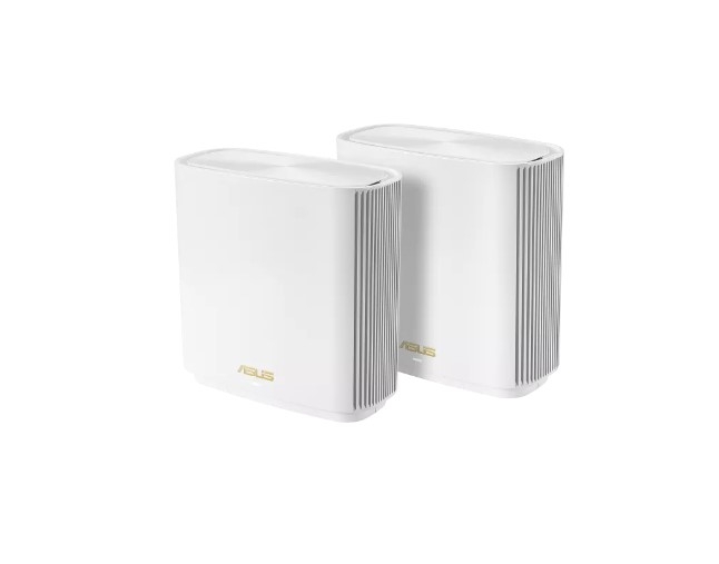 White Asus Router ASUS ZenWiFi XT8 V2 AX6600 WiFi 6 Tri-Band Whole-Home Mesh Routers ...