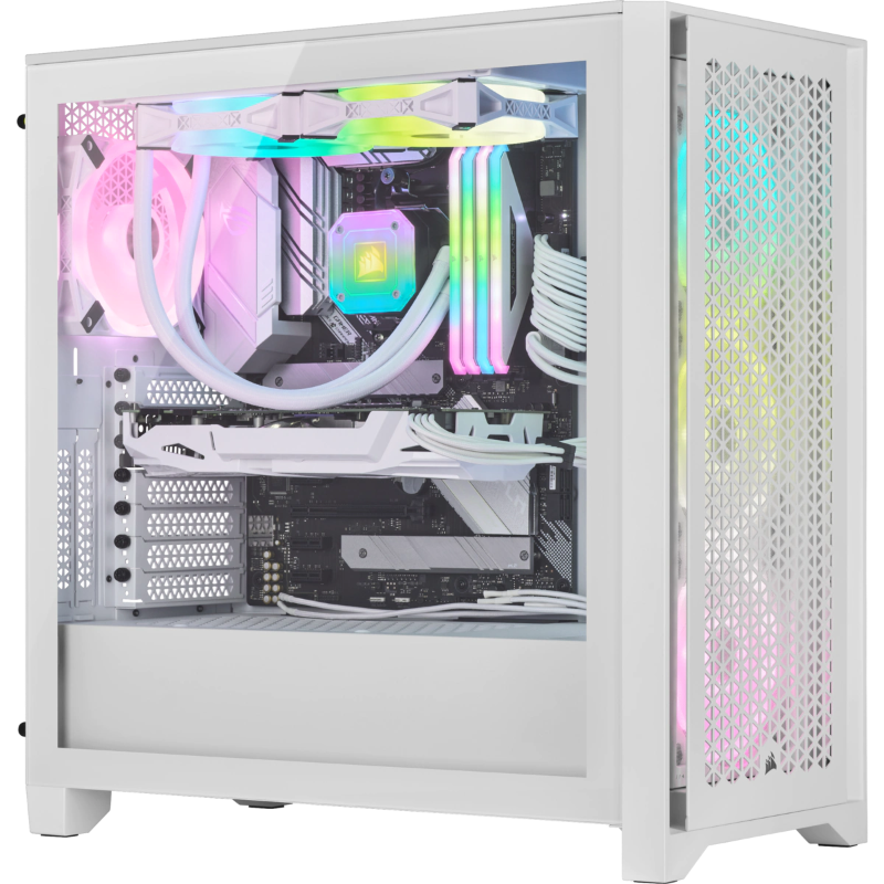 Corsair Icue 4000d Atx Rgb Air Flow Ql Edition Preinstalled 4x Ql Argb