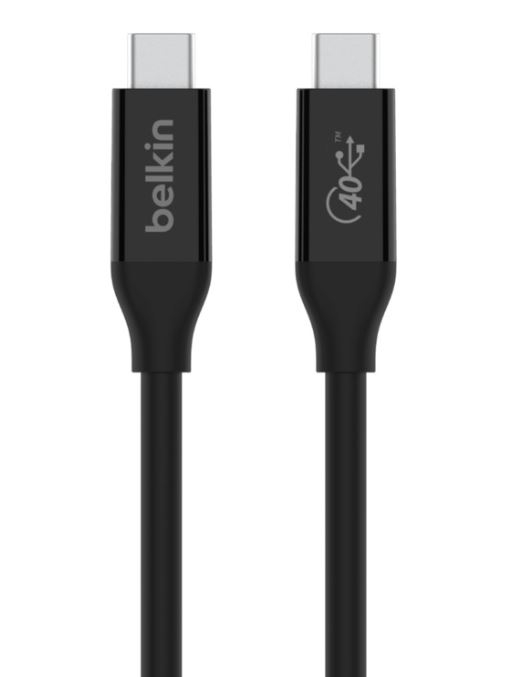 Planlagt vegne min Belkin Belkin USB 4.0 Cable (USB-C to USB-C) (Backwards compatible incl.  TB3) INZ001BT0.8MBK