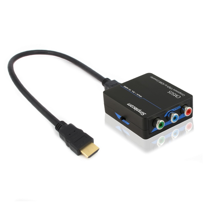 cigar klaver ægtemand Simplecom Cm505 Ypbpr Rgb Component + Audio R/l To Hdmi Converter Full Hd  1080p Cm505