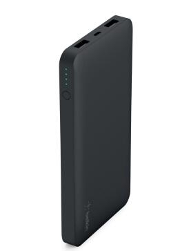 Belkin Pocket Power Bank 10000 Mah Usb A (2) Mirco Usb (1) Blk F7U039Btblk