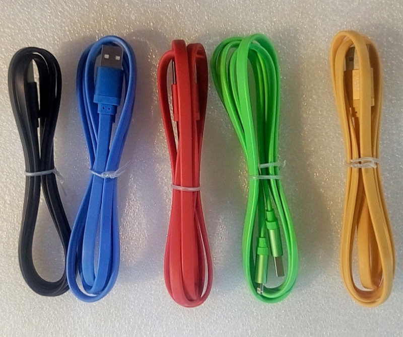 Generic Flat Color Iphone Lightning Usb 2 0 Charge Sync Cable 1M 1 2M Random Colour Flat
