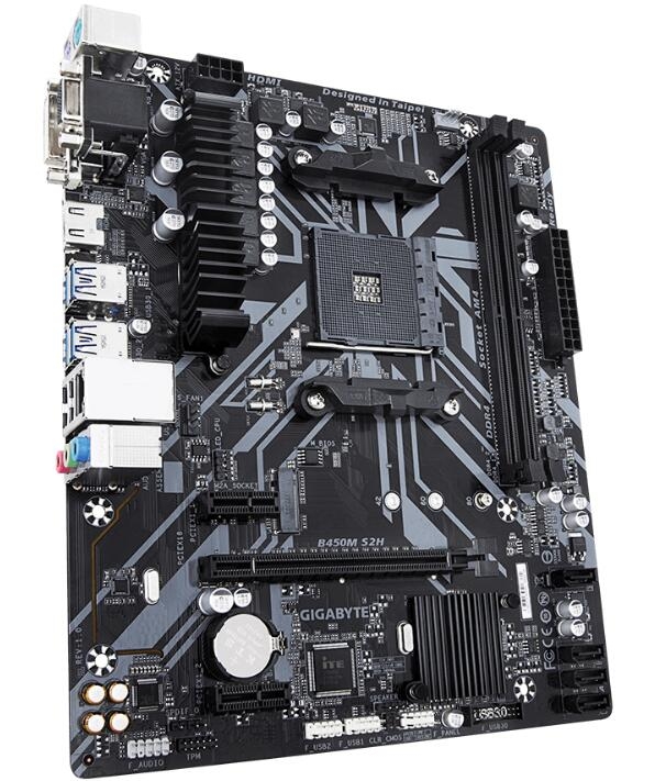 Gigabyte B450M Ds2H Ryzen Am4 Matx Motherboard 4Xddr4 3Xpcie