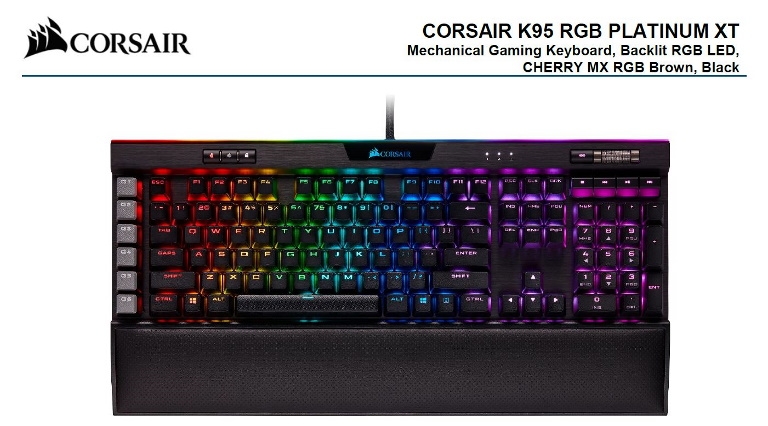 Corsair K95 Rgb Platinum Xt Mechanical Gaming Keyboard Ch Na