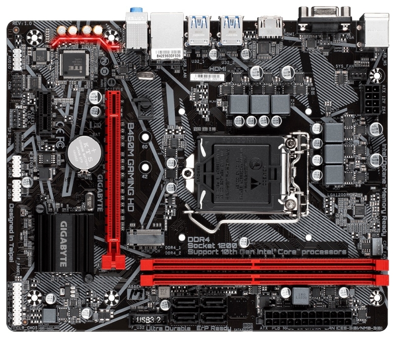 Gigabyte B460M GAMING HD mATX Motherboard 2xDDR4 10th Gen LGA1200