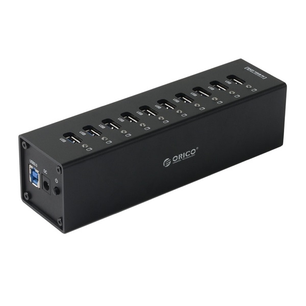 Orico Black 10 Port USB3 Powered Hub ORC-A3H10-BK