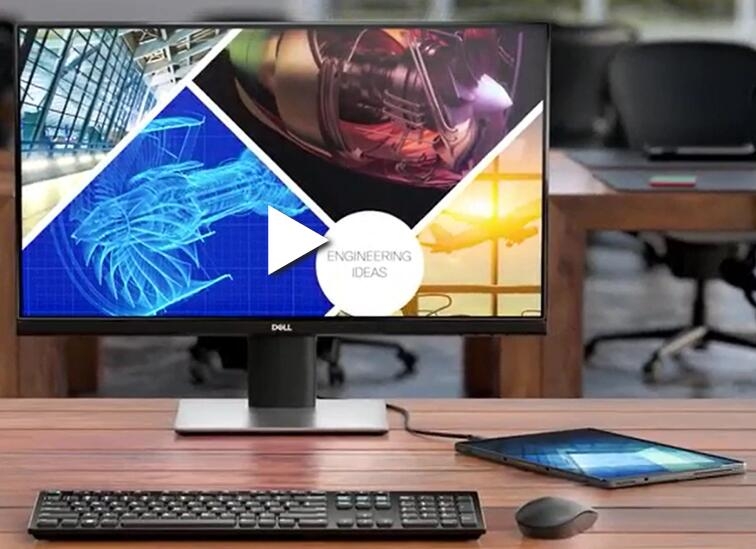 Dell 23.8in P2419hc 16:9 Ips 1920x1080 60hz 8ms 250cd/m2 Height