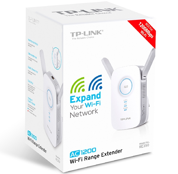 Tplink Re350 Gigabit Port Ac1200 Wall Plug Wifi Range Extender Re350