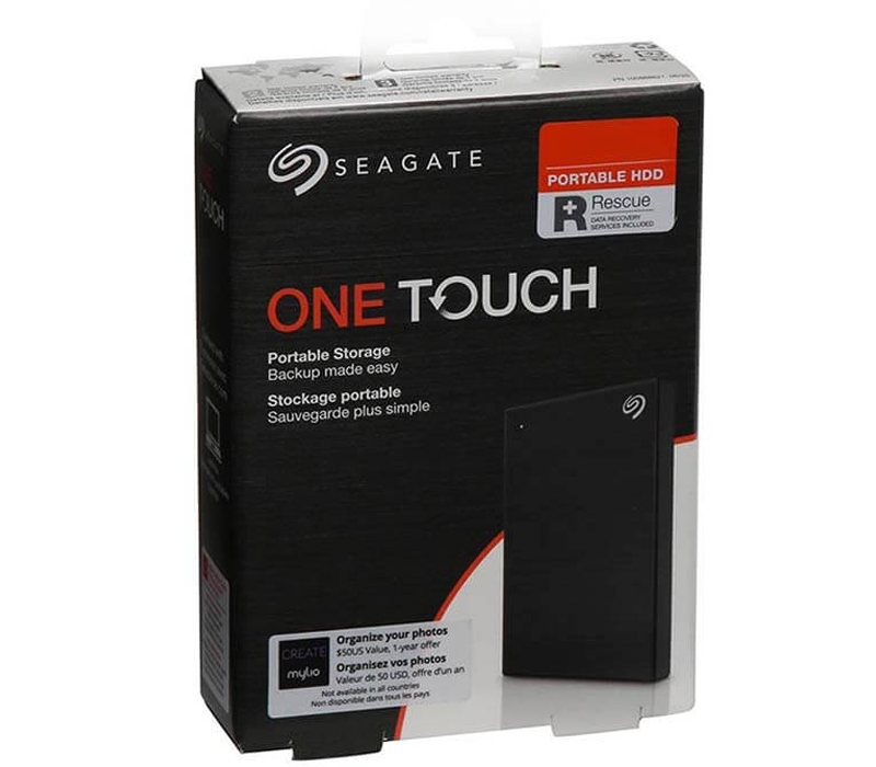 Seagate 2TB One Touch Portable Hard Drive With Password Protection USB3