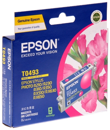 Epson T049390 MAGENTA INK CARTRIDGE FOR RX630/ RX510/ R310/ R210, 430pages