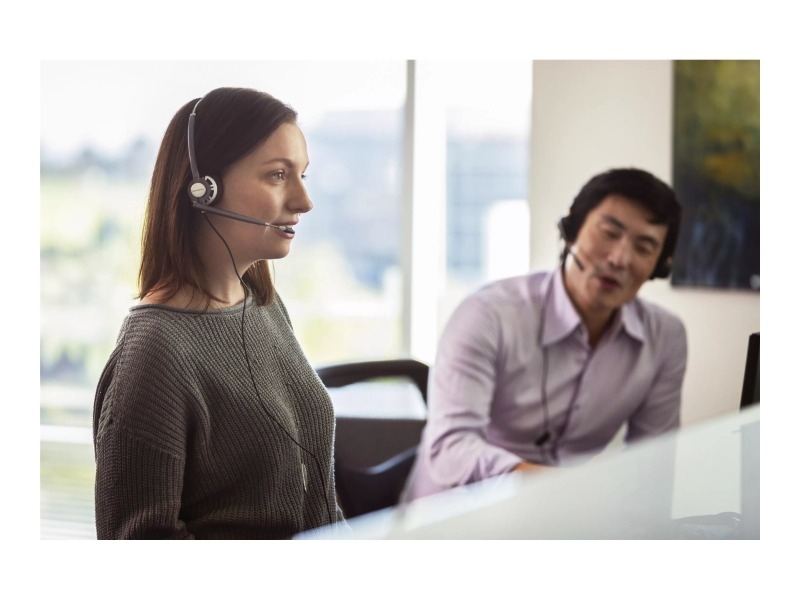 HP POLY ENCOREPRO HW720 OTH CORDED STEREO HEADSET, NOISE CANCELLING, QUICK DISCONNECT 8R707AA 8R707AA