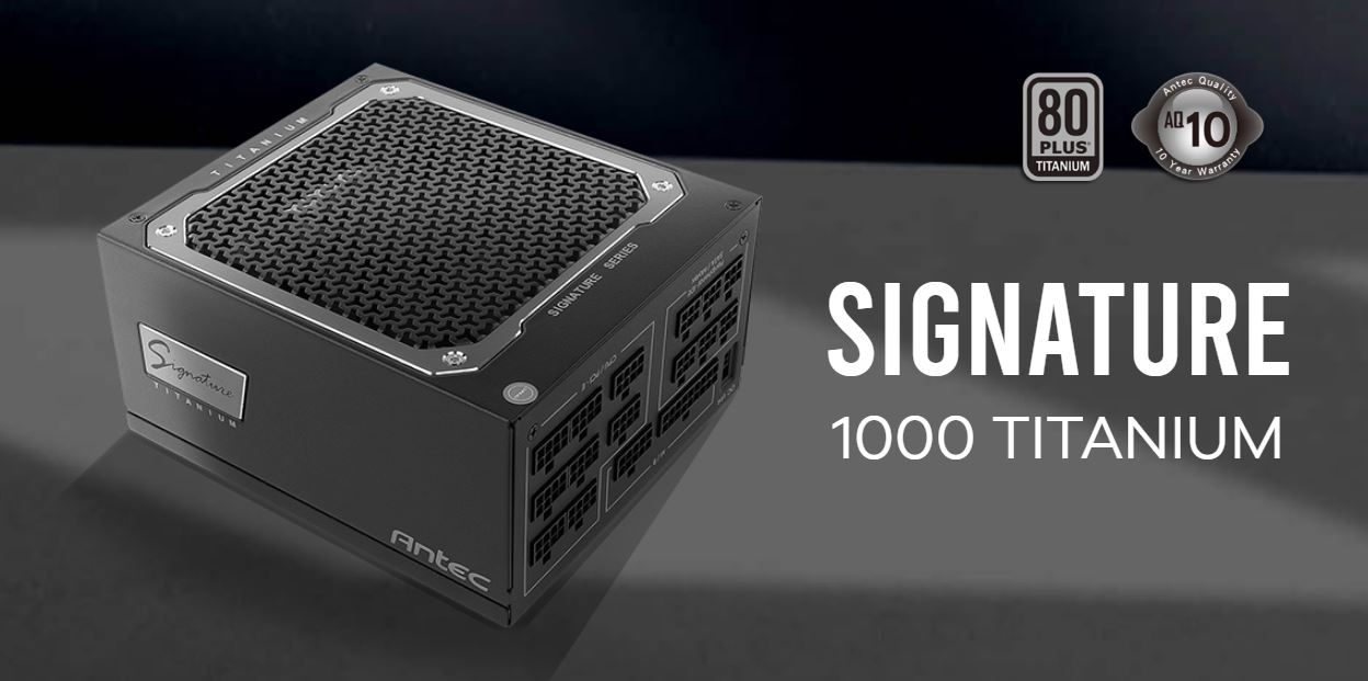 Antec Signature 1000w 80+Titanium Fully Modular, FDB 135mm Fan