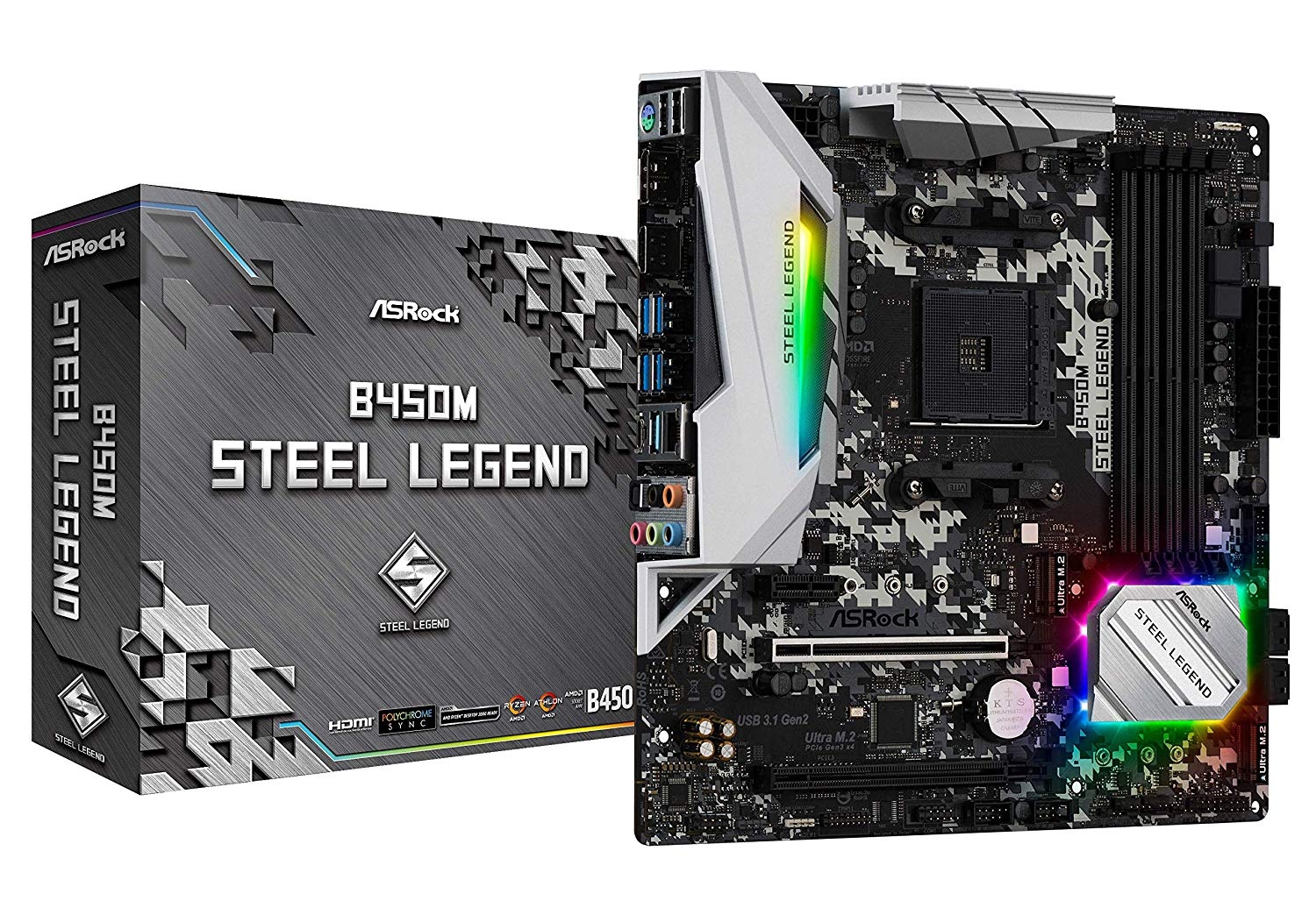 PCパーツ B450M STEEL LEGEND ASRock > B450M Steel Legend