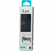 Iluv Neon Sound High-performance Earphone With Speakez Remote For Ipod/ Iphone/ Ipad Black Iep335blk