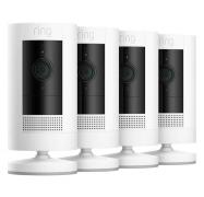 Ring Stick Up Cam Battery 4-Pack Gen 3 White, Wireless Home Security Camera Systems with Two-Way Talk