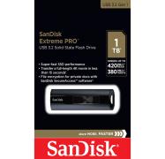 SanDisk Extreme Pro 1TB USB3.2 Solid State Flash Drive, Read 420MB/s Write 380MB/s SDCZ880-1T00