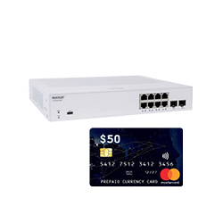 Ruckus 8-Prt Poe+ 124W 2X1G Sfp + $50 Mastercard ICX8100-C08PF-MC50