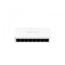 REYEE Ruijie Reyee 8 Port 10/100Mbps Unmanaged Fanless Switch - Plastic RG-ES08F