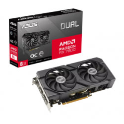 ASUS AMD Dual Radeon RX 7600 EVO OC Edition 8GB GDDR6 graphics card DUAL-RX7600-O8G-EVO
