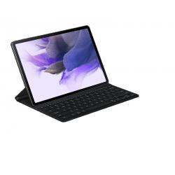 Samsung Galaxy Tab S7+ & S7 FE (2021) Keyboard Cover - Black, Wireless Keyboard Share, Antimicrobial Coating, Auto Screen On/Off EF-DT730UBEGWW