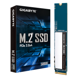 Gigabyte M.2 SSD 500GB, PCI-E 3.0 x4, NVMe 1.4, 2280, 3400 MB/s Read, 3200 MB/s Write, 300 TBW, 5 Years Warranty GM2500G