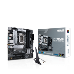 ASUS PRIME B660M-A WIFI D4 Intel LGA 1700 mATX Motherboard PCIe 4.0, 2xM.2, Intel 1Gb Ethernet, Intel WiFi 6, DP, 2xHDMI, USB-C. Aura Sync