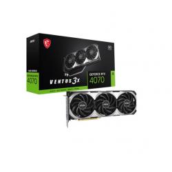 MSI nVidia GeForce RTX 4070 VENTUS 3X E 12G OC Video Card 2505 MHz Boost Clock, 12GB GDDR6X,DisplayPort x 3 (v1.4a),HDMI x 1 RTX 4070 VENTUS 3X E 12G OC