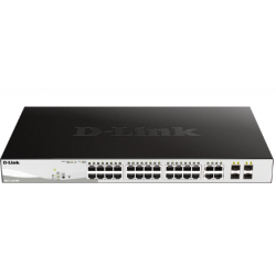 D-Link | DGS-1210-28P | 28 Port Gigabit Smart Managed PoE Switch | with 28 RJ45 and 4 SFP (Combo) Ports - DL.DGS.1210.28P