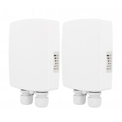 LigoWave | LigoVision 5-15ac Wireless Bridge Kit – Pre-Configured 5GHz Outdoor Kit for CCTV & PTP/PTMP Applications | 15dBi Antenna, Dual Ethernet Ports - LW-LIGOVISION-5-15AC-WBK